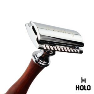 Máquina de afeitar manual con mango de madera Heisenberg