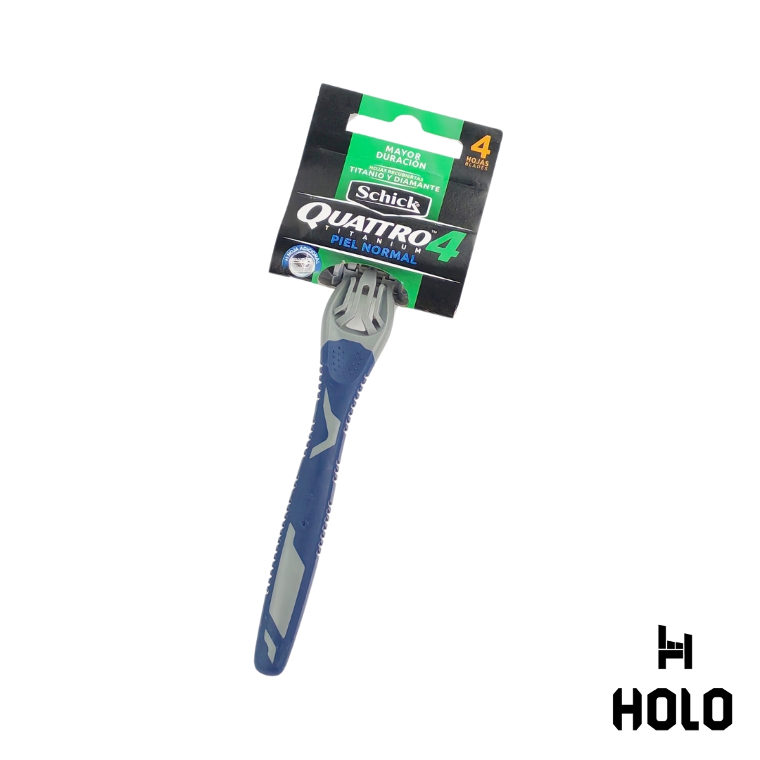 Máquina de Afeitar Schick Quattro Titanium x 4 hojas - 1 Unid